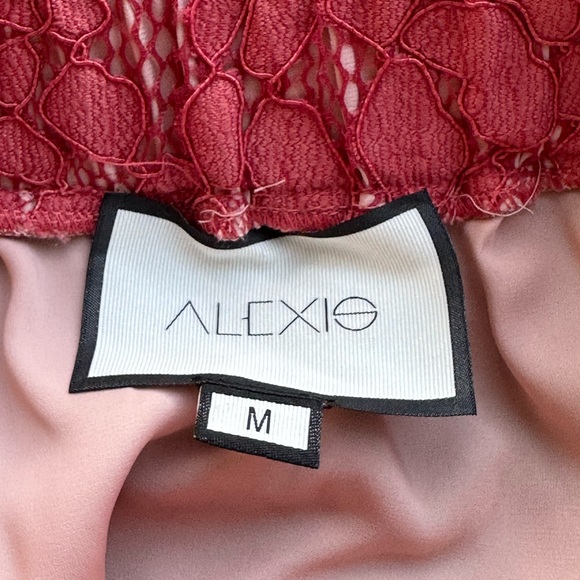 Alexis Multi-Colored Lace Mixed-Media Flare Mini Skirt - Picture 9 of 10